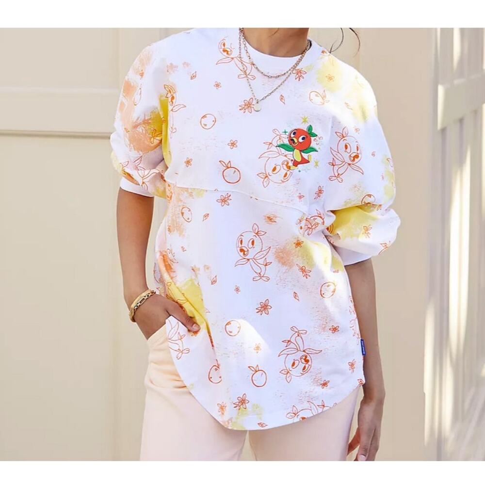 Disney Parks EPCOT Flower & Garden Festival Orange Bird Spirit Jersey S Tie Dye - Picture 2 of 7